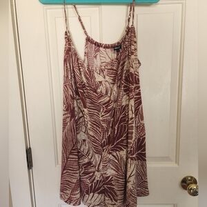 Wishlist Beach vacation swimsuit coverup Romper Size Large vacation tropical